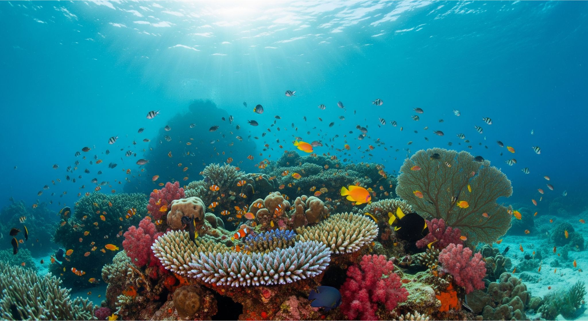 underwater scene gili island
